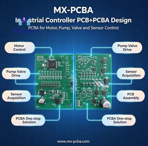 Industrial Equipment Control PCBA For Motor, Pump, Valve And Sensor Applications high quality